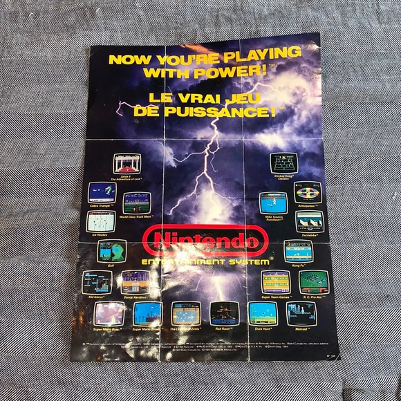 Vintage Nintendo poster 12”x16” - Picture 1 of 5